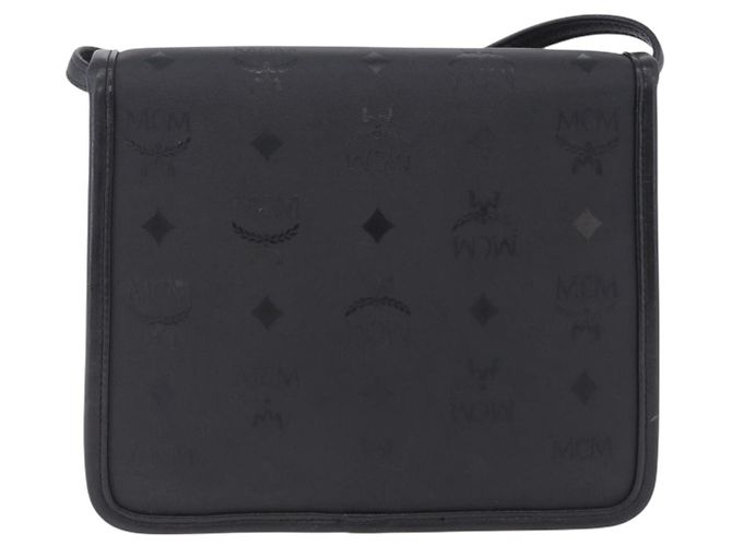 Clutch MCM Visetos in pelle nera Nero - vista 2
