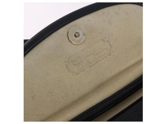 Clutch MCM Visetos in pelle nera Nero - vista 6
