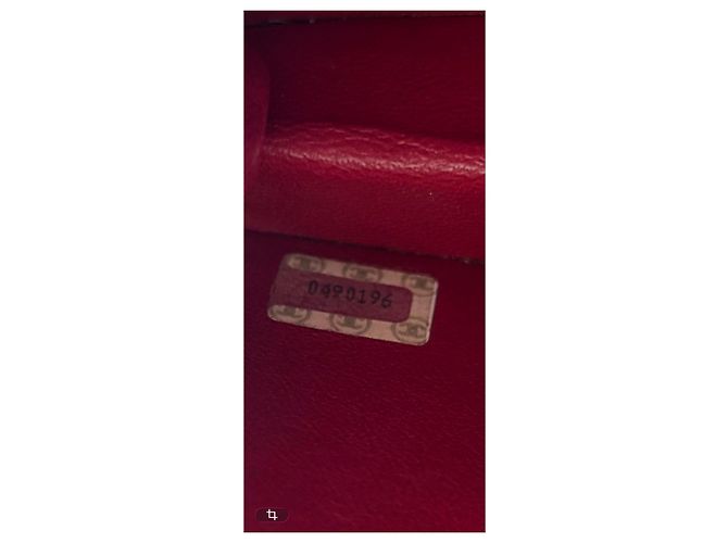 Chanel Borsa a Tracolla in Pelle Matelassé Rossa Rosso - vista 15