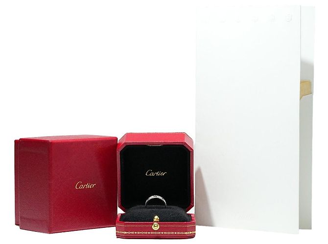 Cartier Love Pavé Diamantring Weißgold 18K Größe 54 - Ansicht 6