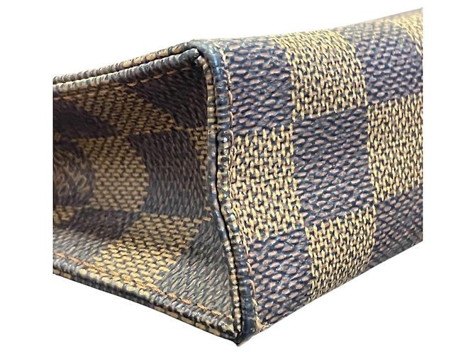Louis Vuitton Pochette Toilette 15 Handbag Pouch Castaño - vista 6
