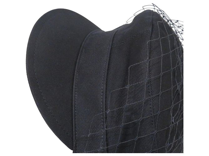 Boné de tule Christian Dior Preto - vista 9