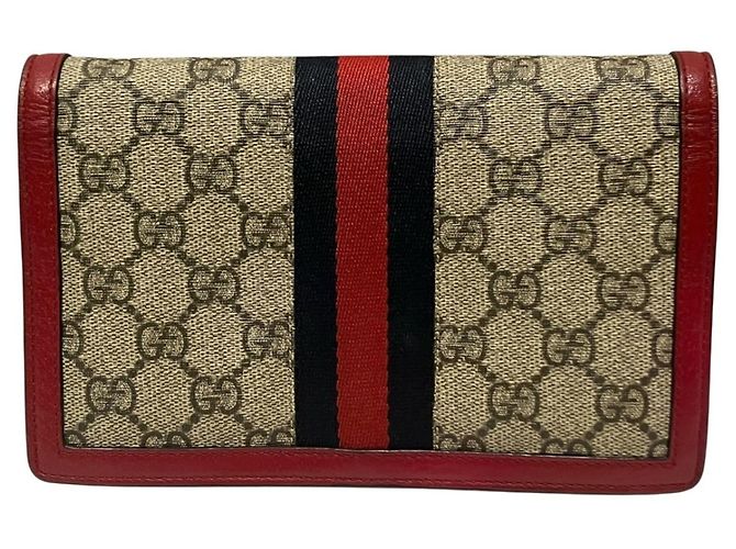 Gucci Queen Margaret Bee Schultertasche Rot Beige - Ansicht 2