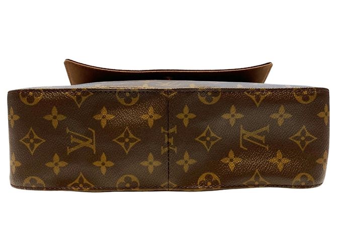 Bolso de hombro Louis Vuitton Mini Looping Castaño - vista 3
