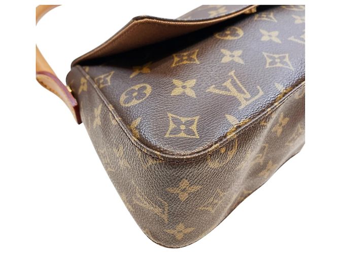 Bolso de hombro Louis Vuitton Mini Looping Castaño - vista 6