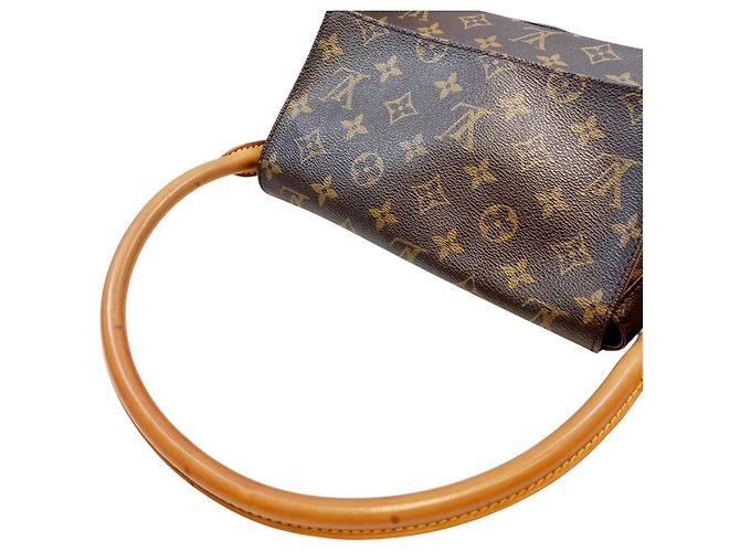 Bolso de hombro Louis Vuitton Mini Looping Castaño - vista 7