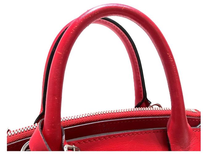 Borsa a mano in pelle Louis Vuitton City Steamer PM Rosso - vista 7