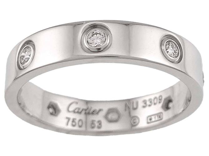 Cartier Mini Love Ring Voll diamantenbesetzt - Ansicht 3