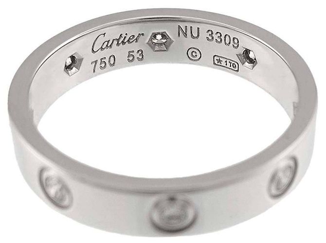Cartier Mini Love Ring Voll diamantenbesetzt - Ansicht 4