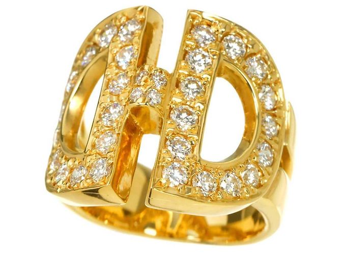 Diamond Céline Anillo banda Celine en oro amarillo 18K con diamante - vista 6