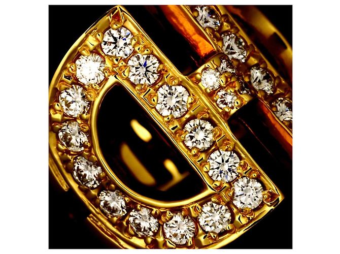 Diamond Céline Anillo banda Celine en oro amarillo 18K con diamante - vista 7
