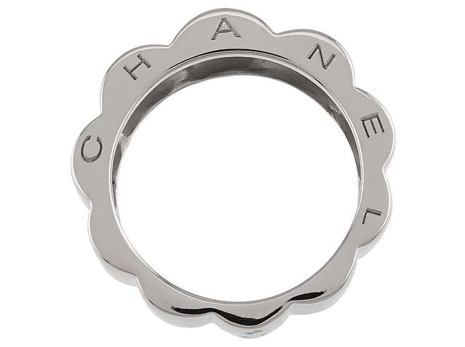 Anel Chanel Camélia em ouro branco 18K - vista 5