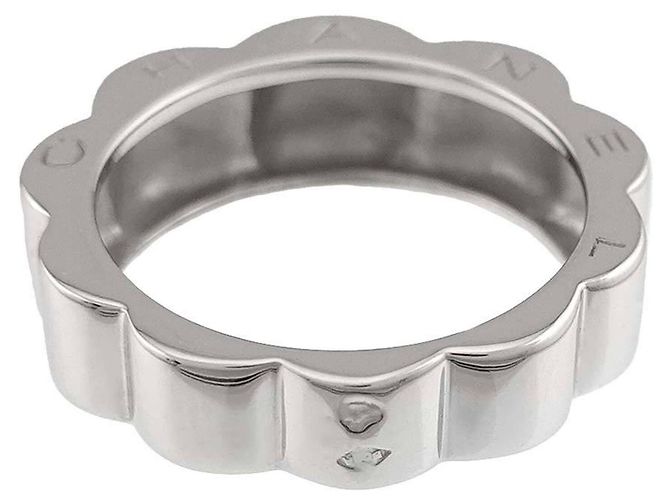 Anel Chanel Camélia em ouro branco 18K - vista 6