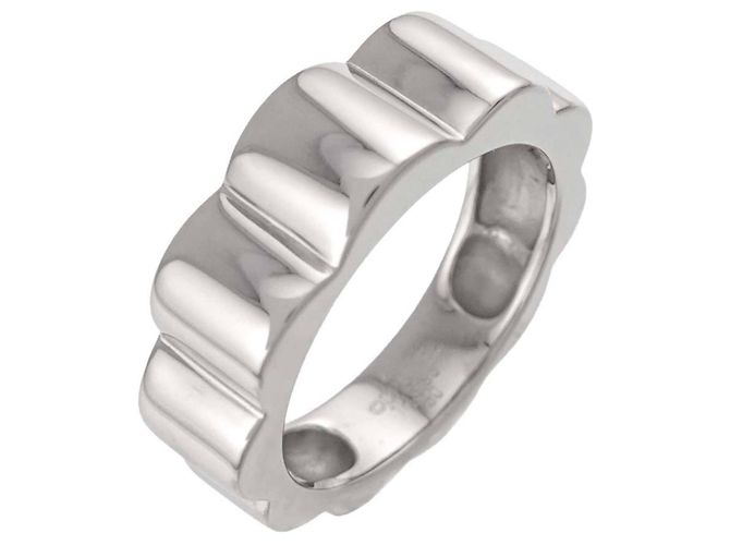 Anel Chanel Camélia em ouro branco 18K - vista 7