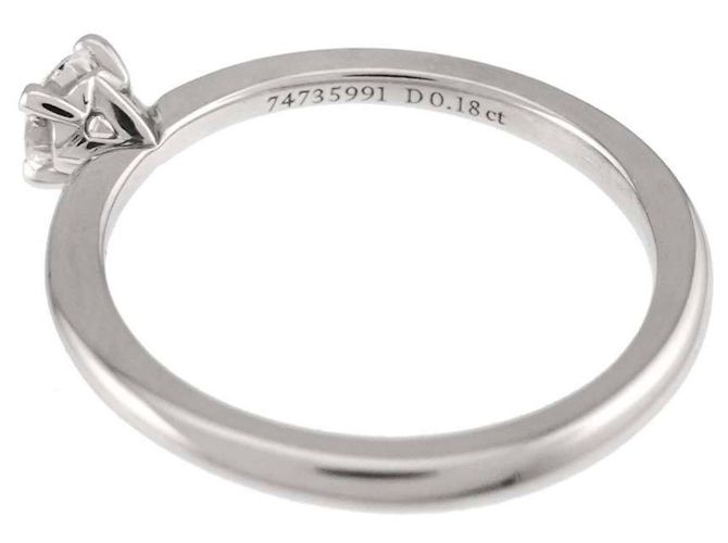 Autre Marque Tiffany & Co. Platin-Solitärring mit Diamant - Ansicht 5