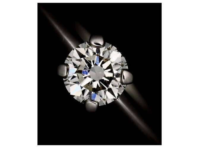 Autre Marque Tiffany & Co. Platin-Solitärring mit Diamant - Ansicht 7