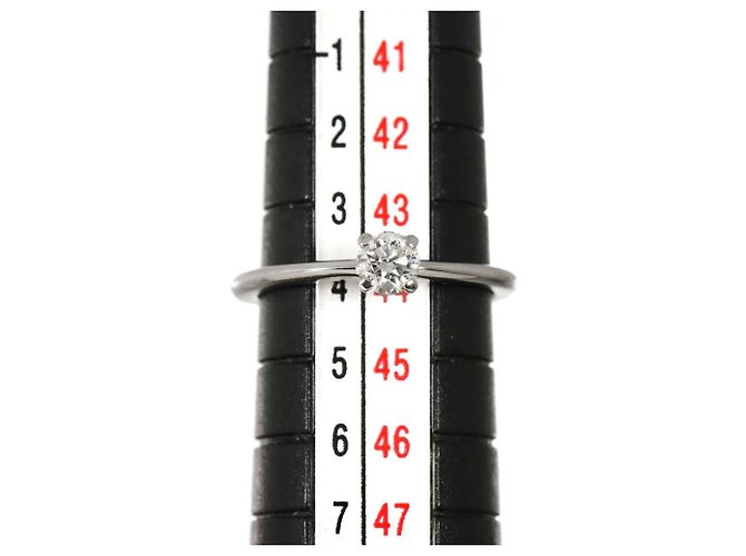Autre Marque Tiffany & Co. Platin-Solitärring mit Diamant - Ansicht 8