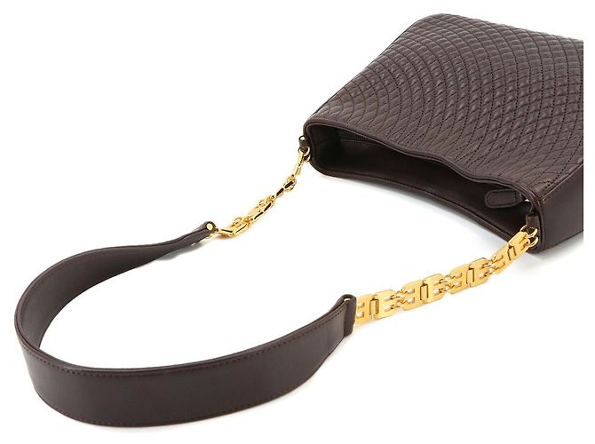 Bally B-Chain Shoulder Handbag Brown - view 5
