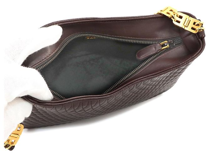 Bally B-Chain Shoulder Handbag Brown - view 6