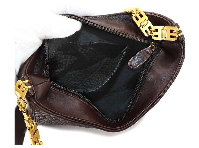 Bally B-Chain Shoulder Handbag Brown - view 8