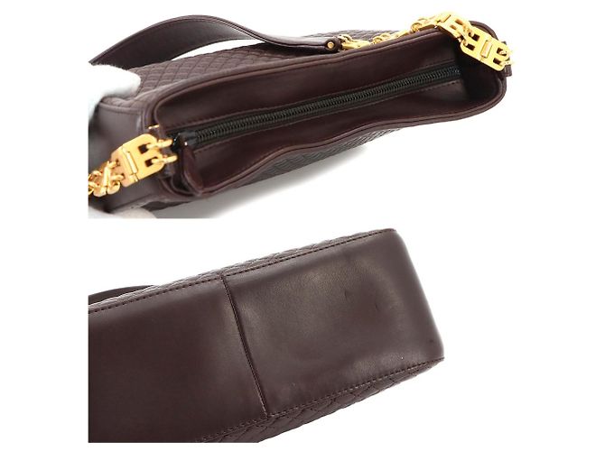 Bally B-Chain Shoulder Handbag Brown - view 9