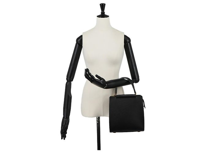 Sac à main Louis Vuitton Figari PM en cuir Epi Noir - vue 10