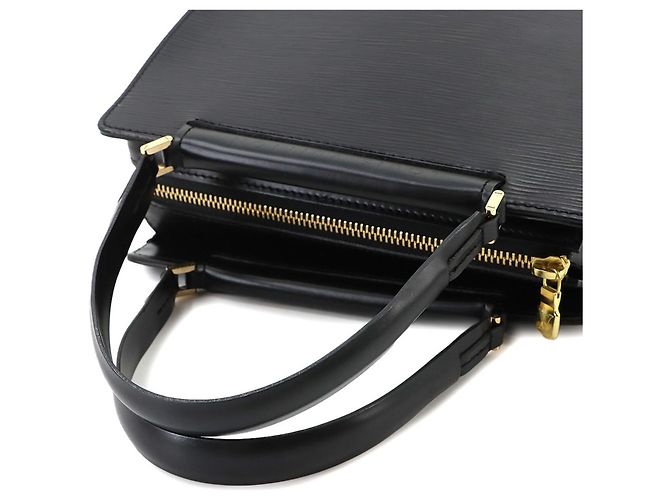 Sac à main Louis Vuitton Figari PM en cuir Epi Noir - vue 6