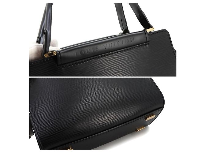 Sac à main Louis Vuitton Figari PM en cuir Epi Noir - vue 9