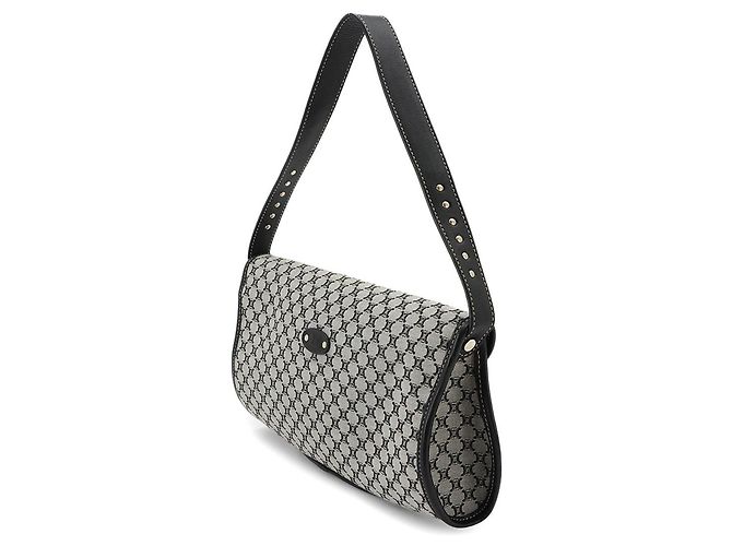 Céline Sac à main épaule Celine Macadam Marron Noir - vue 3