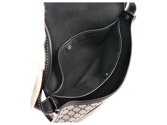 Céline Sac à main épaule Celine Macadam Marron Noir - vue 7