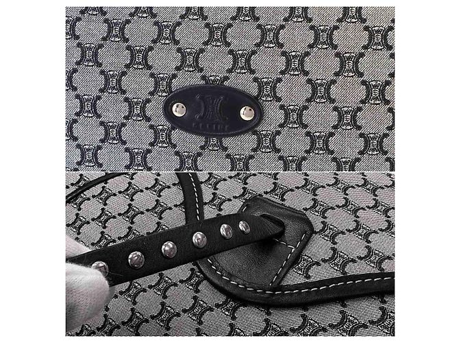 Céline Sac à main épaule Celine Macadam Marron Noir - vue 9
