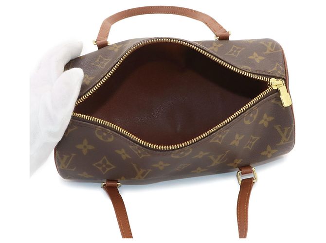Sac à main Louis Vuitton Papillon 26 Monogram Marron Monogramme - vue 6