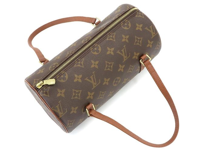 Sac à main Louis Vuitton Papillon 26 Monogram Marron Monogramme - vue 8