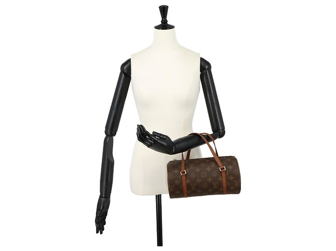 Sac à main Louis Vuitton Papillon 26 Monogram Marron Monogramme - vue 9