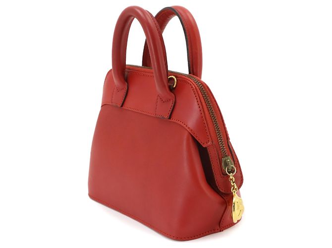 Borsa a mano e a tracolla 2-way in pelle rossa Salvatore Ferragamo Rosso - vista 3