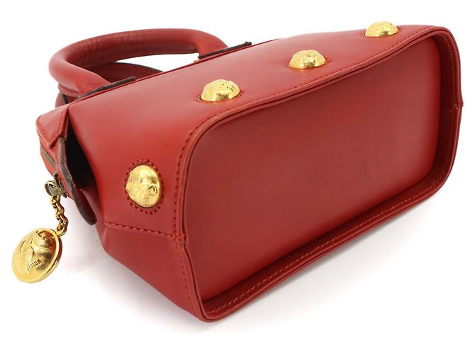 Borsa a mano e a tracolla 2-way in pelle rossa Salvatore Ferragamo Rosso - vista 4