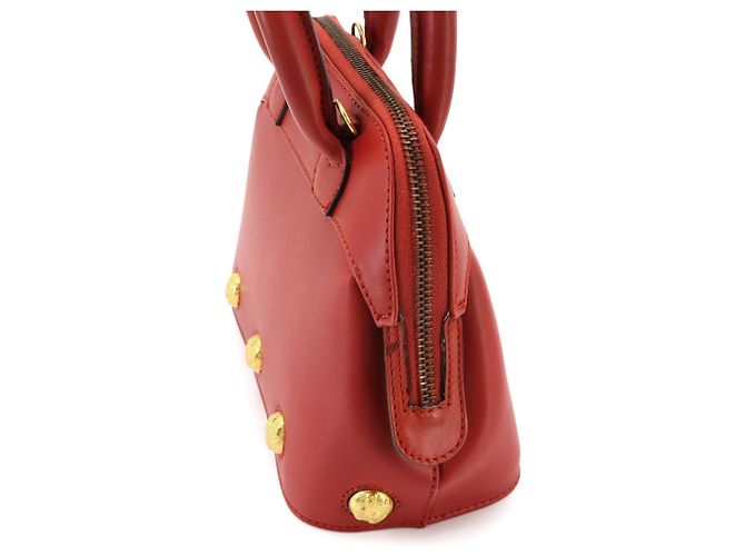 Borsa a mano e a tracolla 2-way in pelle rossa Salvatore Ferragamo Rosso - vista 8