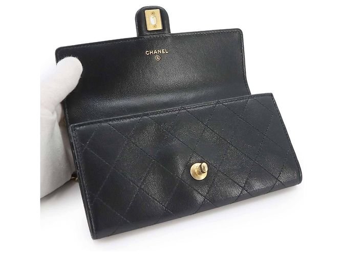 Carteira de Corrente Chanel Matelassé Preto - vista 7