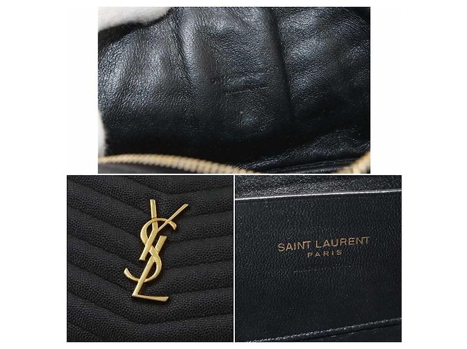 Autre Marque Saint Laurent Lou Chain Schultertasche Schwarz - Ansicht 8