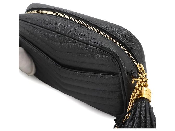 Autre Marque Saint Laurent Lou Chain Schultertasche Schwarz - Ansicht 9