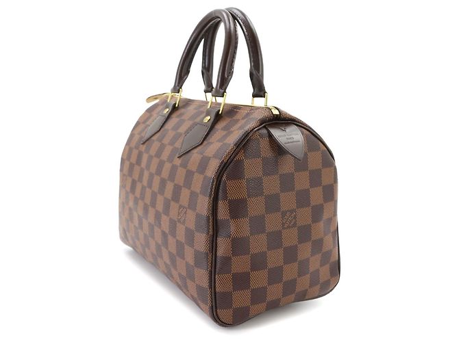 Sac à main Louis Vuitton Speedy 25 Damier Marron Damier ebène - vue 3