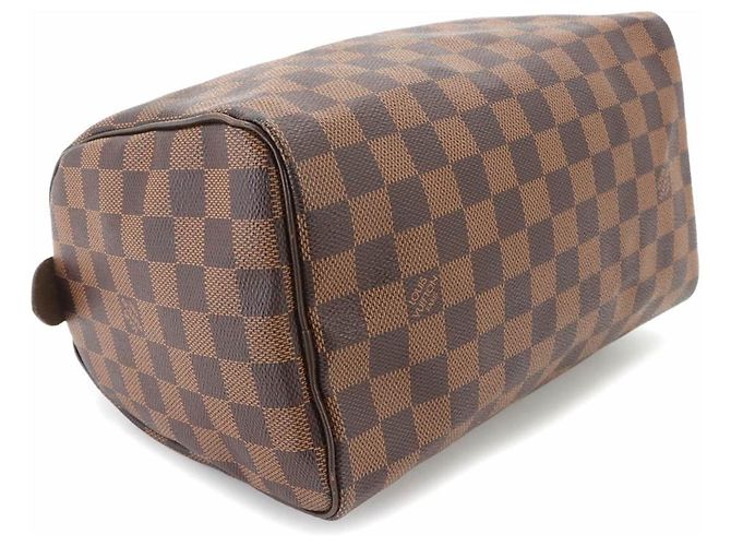 Sac à main Louis Vuitton Speedy 25 Damier Marron Damier ebène - vue 4