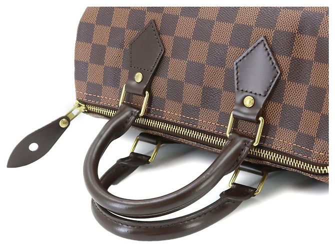 Sac à main Louis Vuitton Speedy 25 Damier Marron Damier ebène - vue 5