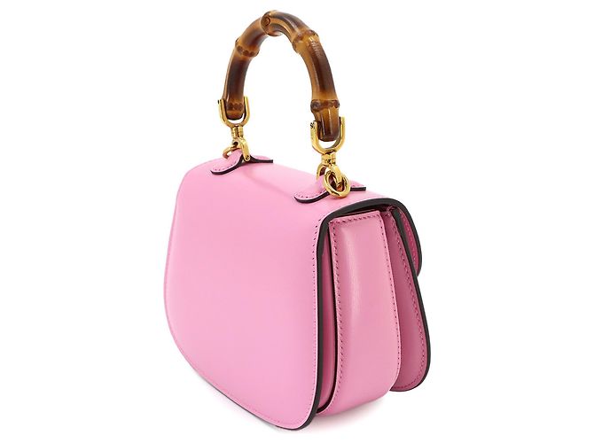 Mini mala de mão Gucci Bamboo Rosa - vista 4