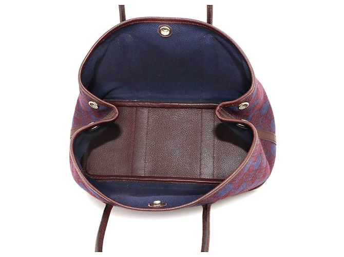 Hermès Borsa a mano Hermes Garden Party TPM Tote Bordò Blu navy - vista 7