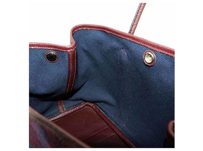 Hermès Borsa a mano Hermes Garden Party TPM Tote Bordò Blu navy - vista 9