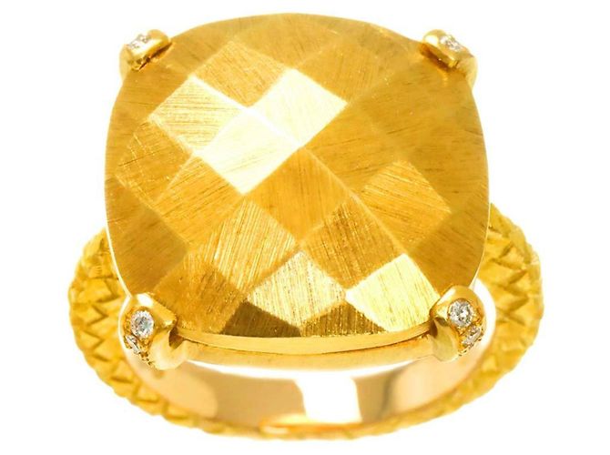 Bottega Veneta Ring aus 18K Gelbgold Golden - Ansicht 3