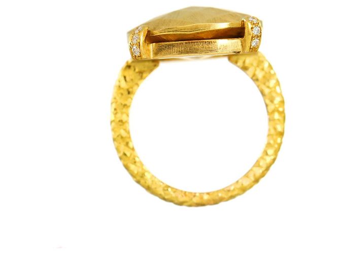 Bottega Veneta Ring aus 18K Gelbgold Golden - Ansicht 7