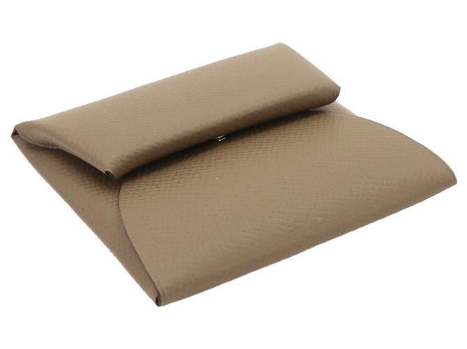 Hermès Portamonete Hermes Bastia Taupe - vista 4