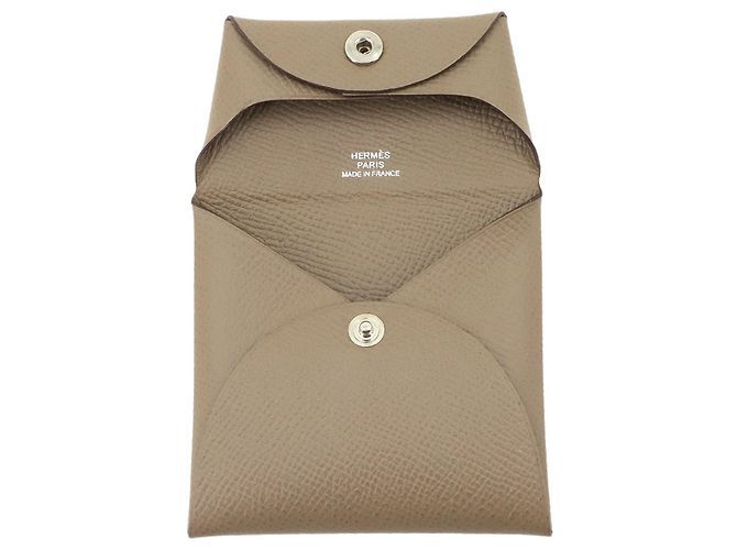Hermès Portamonete Hermes Bastia Taupe - vista 6